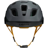 Lazer Jackal KinetiCore MTB helmet with magnetic buckle and action camera mount, featuring durable sports helmet design.