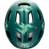 Lazer NutZ 2.0 KinetiCore kids helmet with turnfit system and insect net, showing a colorful safety helmet for children.