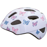 Lazer NutZ 2.0 KinetiCore kids helmet with turnfit system and insect net, showing a colorful protective helmet for children.