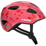 Lazer NutZ 2.0 KinetiCore kids helmet with turnfit system and insect net, showcasing the helmet's adjustable fit and protective design.