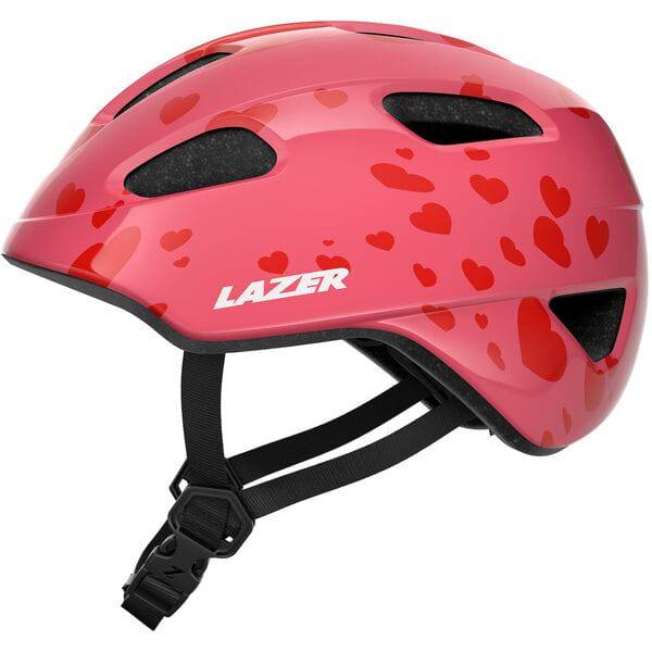 Lazer NutZ 2.0 KinetiCore kids helmet with turnfit system and insect net, featuring durable construction and adjustable fit.