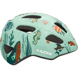 Lazer PNut 2.0 KinetiCore toddler bike helmet with turnfit adjustment and LED compatibility, shown on a child.