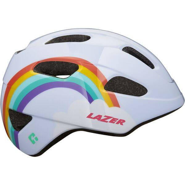 Lazer PNut 2.0 KinetiCore toddler bike helmet with turnfit adjustment and LED compatibility, featuring bright colors and ventilation.