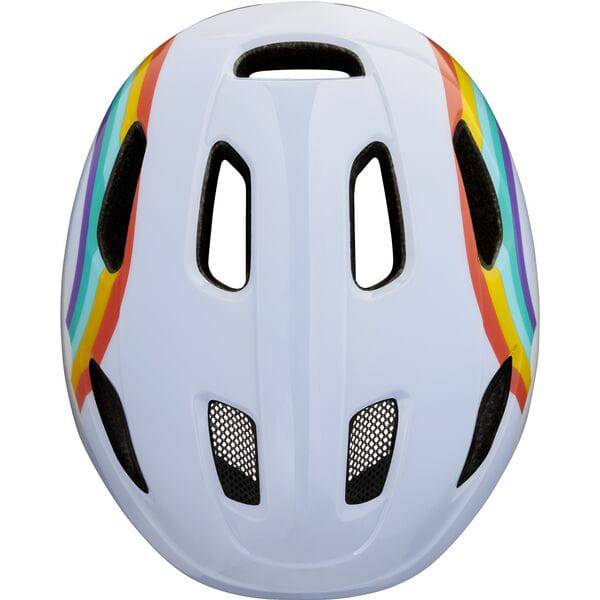 Lazer PNut 2.0 KinetiCore toddler bike helmet with turnfit adjustment and LED compatibility, shown from the front.