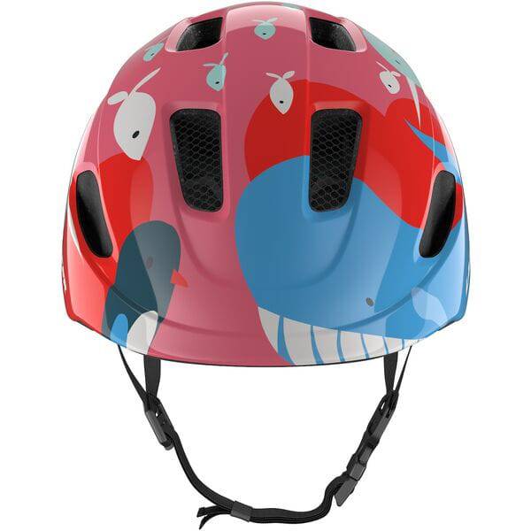 Lazer PNut 2.0 KinetiCore toddler bike helmet with turnfit adjustment and LED compatibility, shown from the front on a white background.
