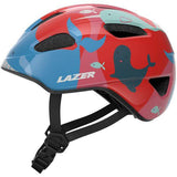 Lazer PNut 2.0 KinetiCore toddler bike helmet with turnfit adjustment and LED compatibility, shown in a child's size and design.