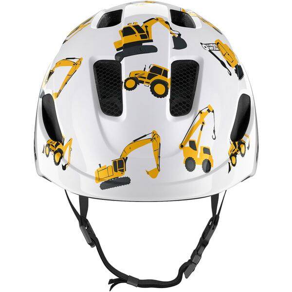 Lazer PNut 2.0 KinetiCore toddler bike helmet with turnfit adjustment and LED compatibility, shown in black and blue.