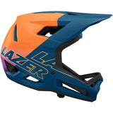 Lazer KinetiCore full face helmet for enduro and downhill racing, with adjustable straps and aerodynamic design.