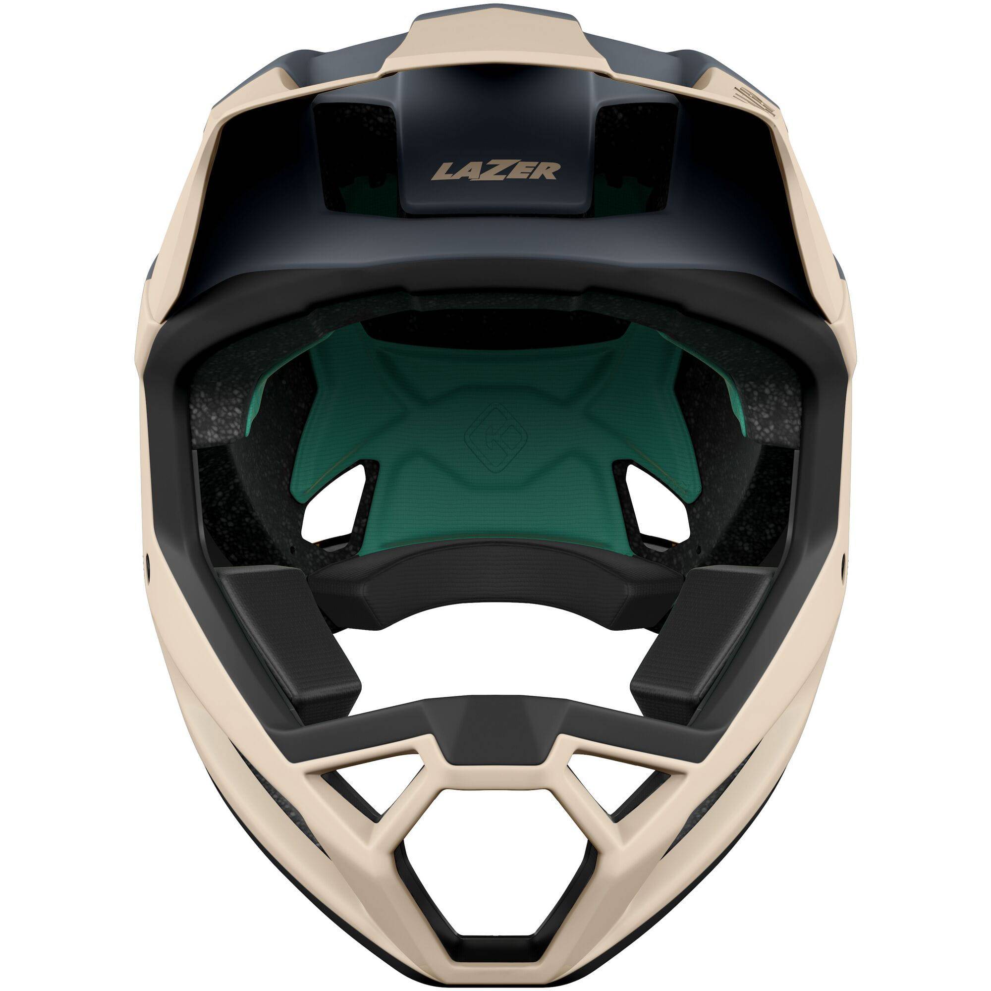 Lazer KinetiCore full face helmet for enduro and downhill racing, featuring durable construction and ventilation.