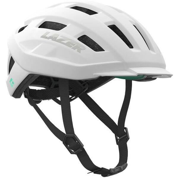Lazer Codax KinetiCore helmet with adjustable fit, integrated visor, and LED light compatible, designed for cycling safety and comfort.