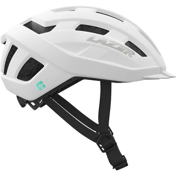 Lazer Codax KinetiCore helmet with adjustable fit, integrated visor, and LED light compatibility, designed for cycling safety.