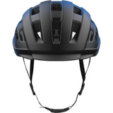 Lazer Codax KinetiCore helmet with adjustable fit, integrated visor, and LED light compatibility, shown in black with ventilation.