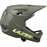 Lazer Chase KinetiCore full face helmet for downhill mountain biking, showing the helmet's protective design and ventilation features.
