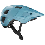 Lazer Lupo KinetiCore trail helmet with adjustable fit and integrated visor, shown in a side view with ventilation vents.