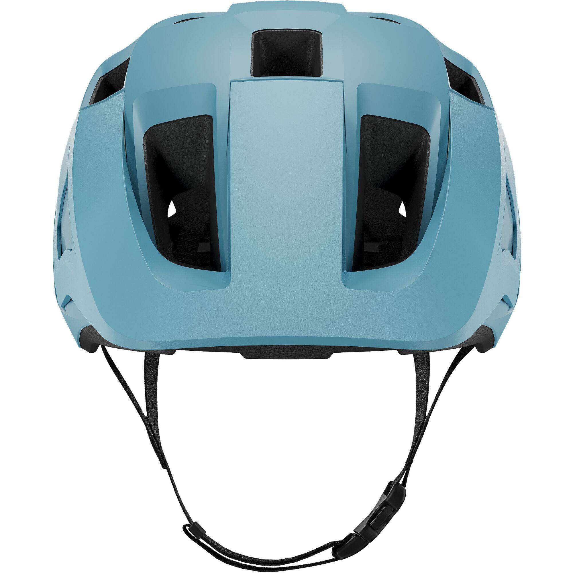 Lazer Lupo KinetiCore trail helmet with adjustable fit and integrated visor, shown from side view on a white background.