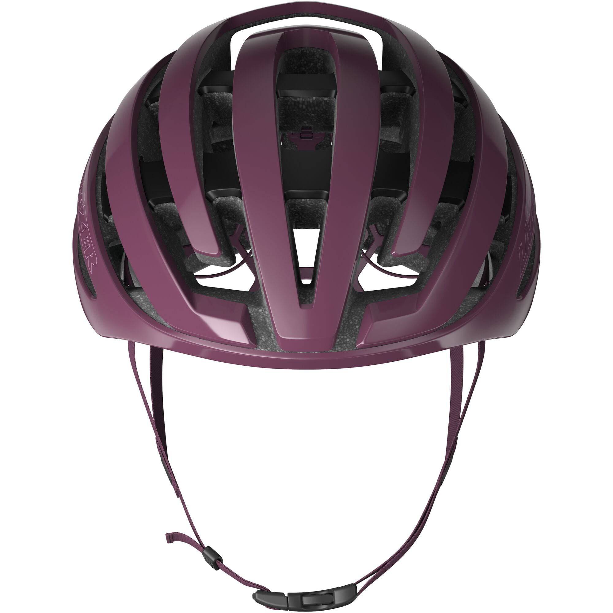 Lazer Z1 KinetiCore cycling helmet with advanced RollSys fit system and ventilation, shown from the side with adjustable straps.