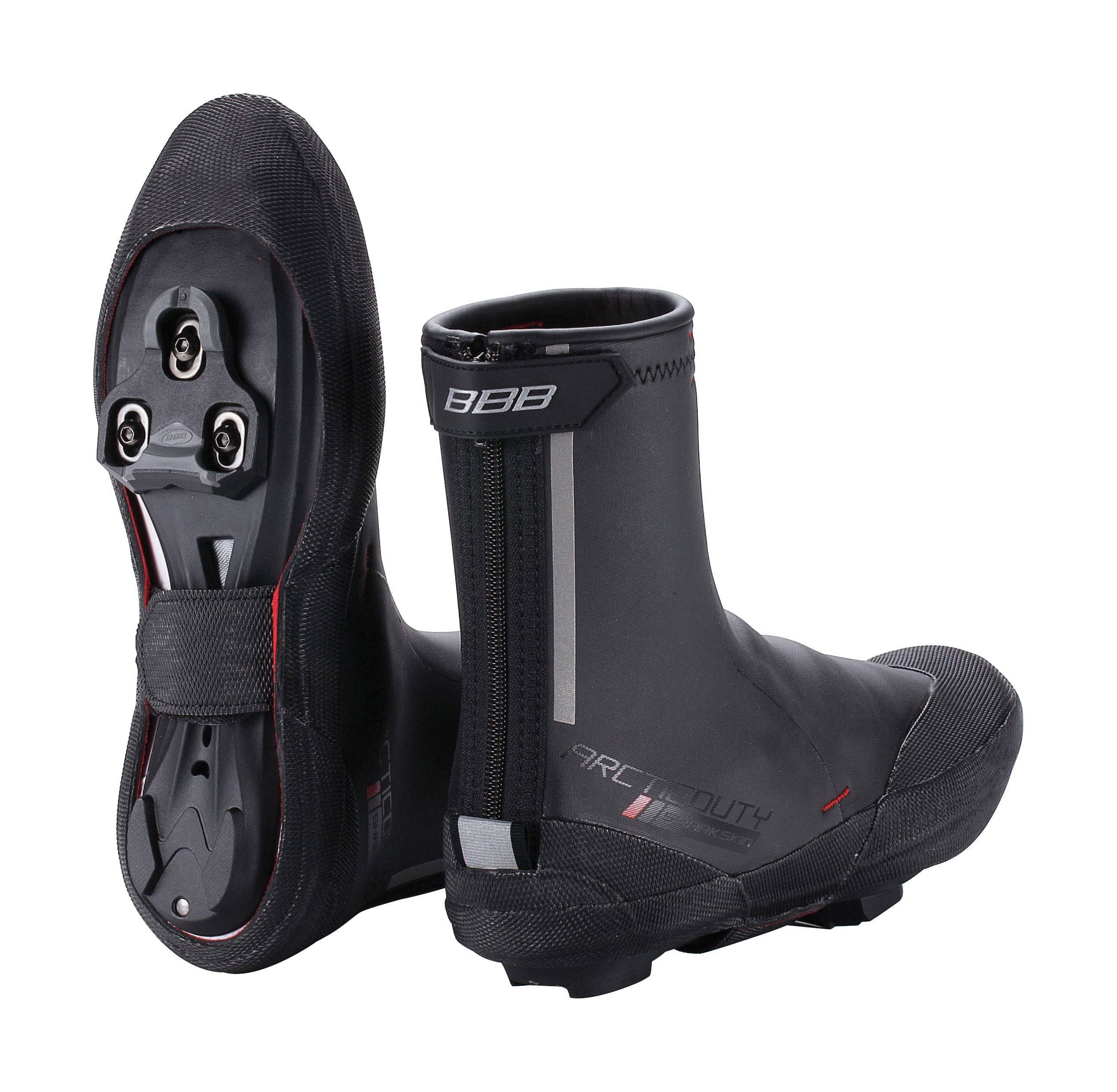 Black BBB ArcticDuty BWS-16B winter overshoes for footwear protection, size 39-40, shown on a shoe.