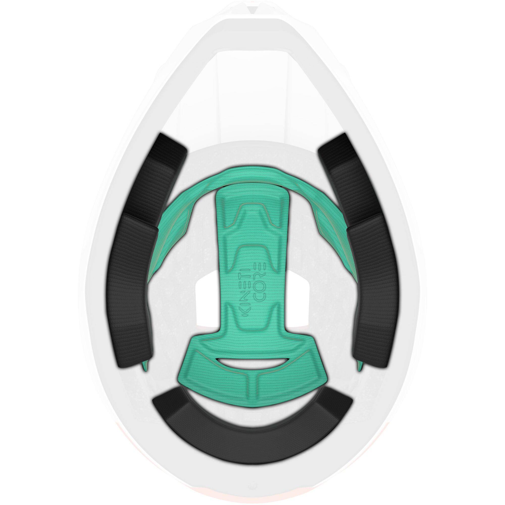 Lazer KinetiCore helmet padding replacement for enhanced comfort and fit, shown in the image with soft, fabric-lined interior.