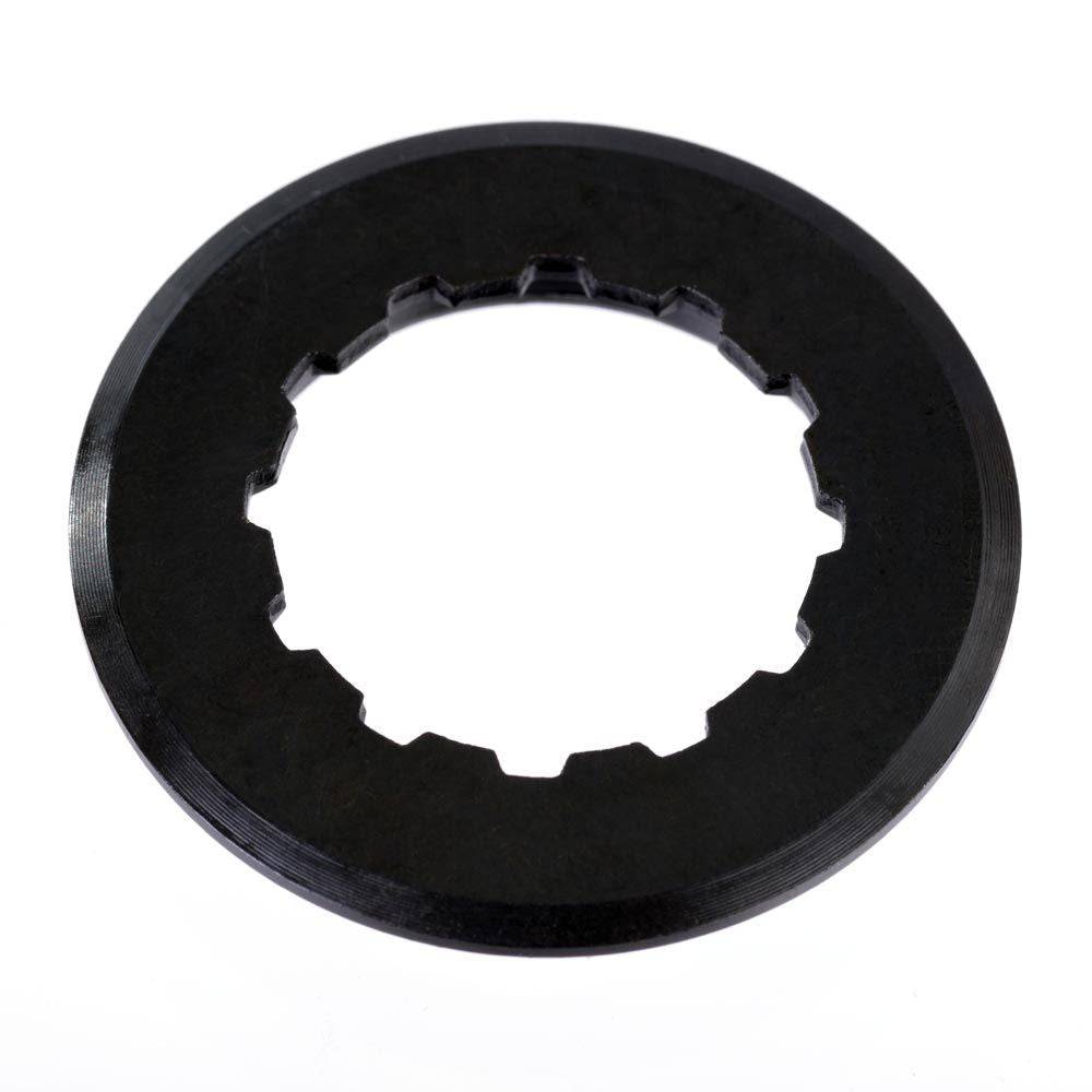 Gusset Components cassette lockring for HG style cassettes, 12T, used as spare part or accessory for bike drivetrain.