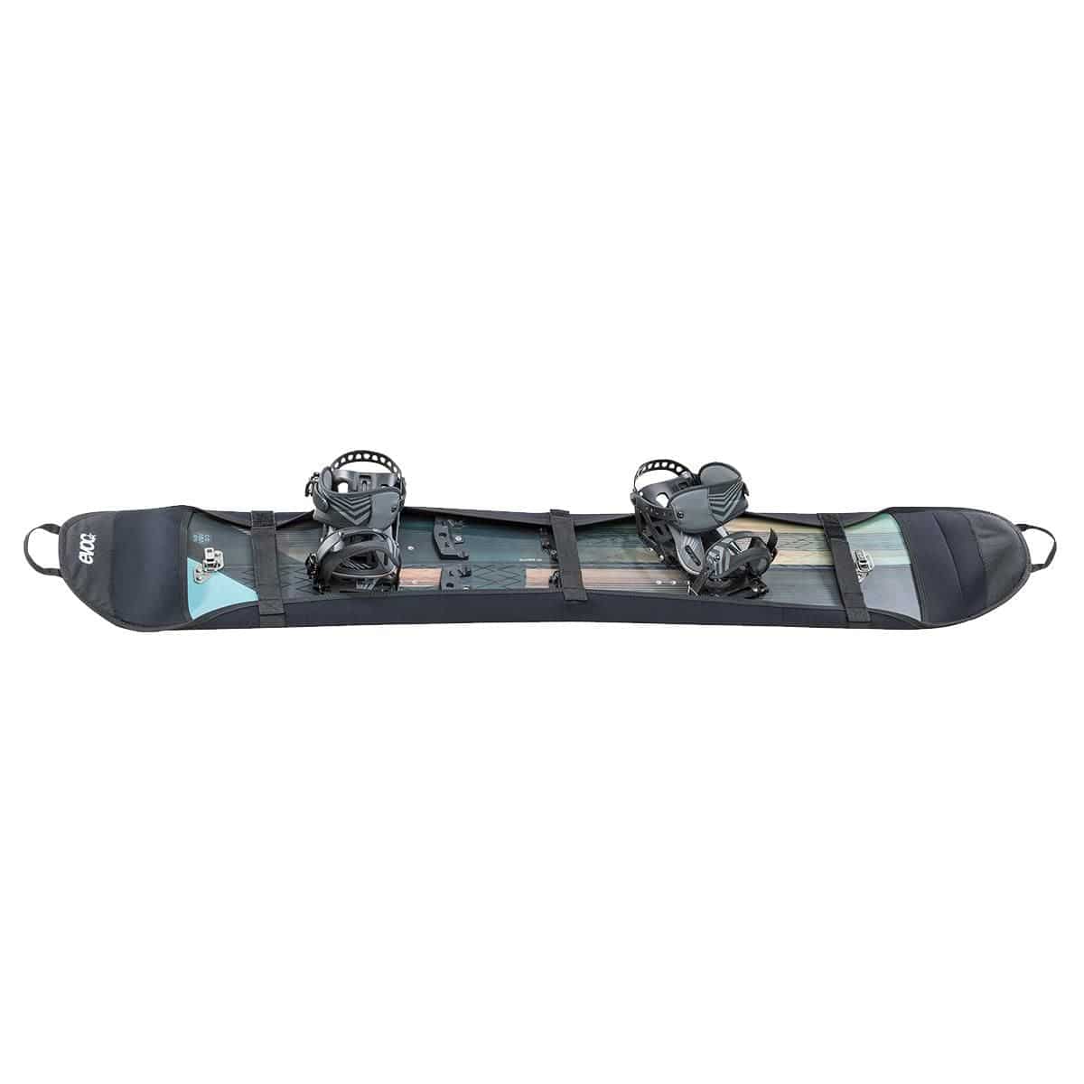 EVOC Travel Neoprene Snowboard Cover in black, size M/L for boards 155-170 cm, designed for snowboard accessories.