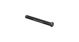 Bontrager front thru-axle switch lever in black for 148mm front wheel component, shown with lever and axle hardware.