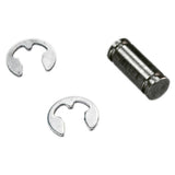 Rohloff Speedhub torque arm bolt and circlip for fork stability, durable bicycle component for secure hub connection.