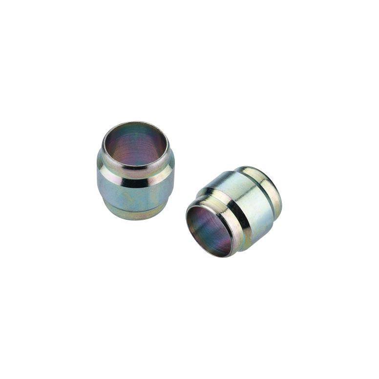 Jagwire Formula brake compression bushings in a 10-pack, brass components for secure fit in bicycle brake systems.