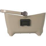 Basil Buddy dog bicycle basket KF 32L in biscotti brown with cushion, front mount accessory for pet transportation.