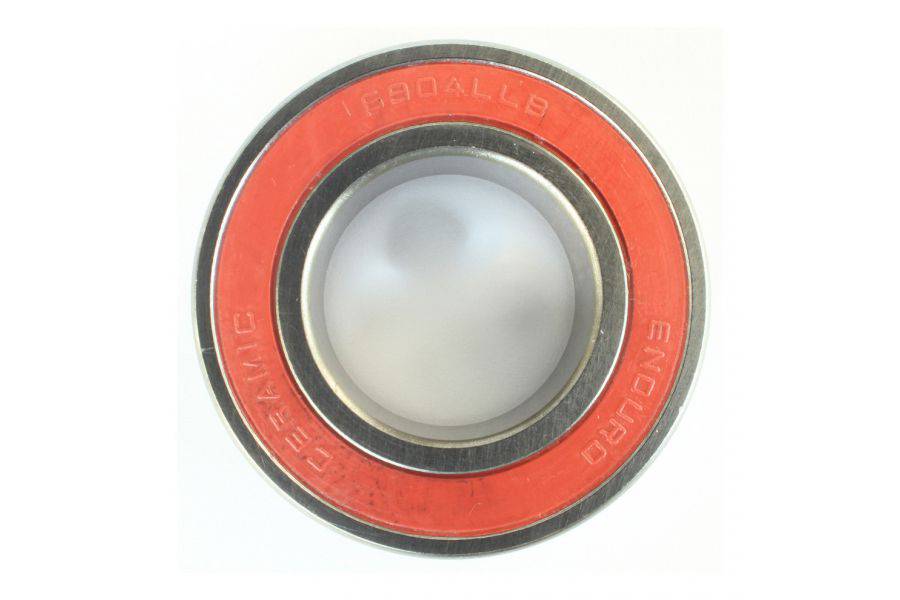 Enduro Bearings 6904 LLB ceramic hybrid bearing for cycling hubs, showing the 9mm x 37mm x 20mm component in a close-up view.