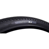 Black DMR Moto DJ 26x2.2 folding tyre for urban, off-road MTB and BMX bikes, showing tread pattern and sidewall details.