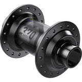 DT Swiss 370 Classic front hub in black, 110x20mm, 32H, brakeless design for DJ and pump track bikes