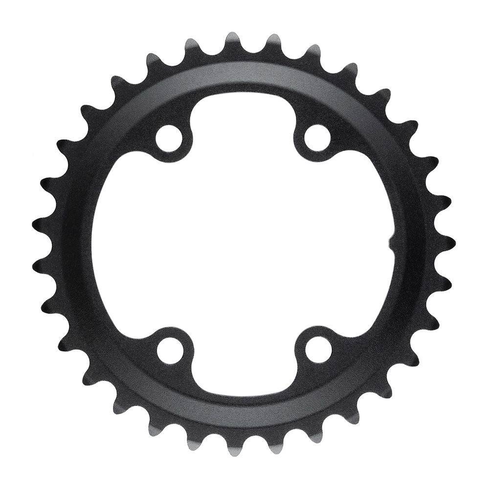 MicroSHIFT Sword 80 BCD road cycling chainring, black component for bike drivetrain, with visible teeth and mounting holes.