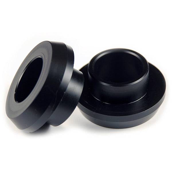 Wheels Manufacturing BB30 to 24mm crank spindle shim for Shimano HollowTech-II cranksets, shown on a bicycle component.