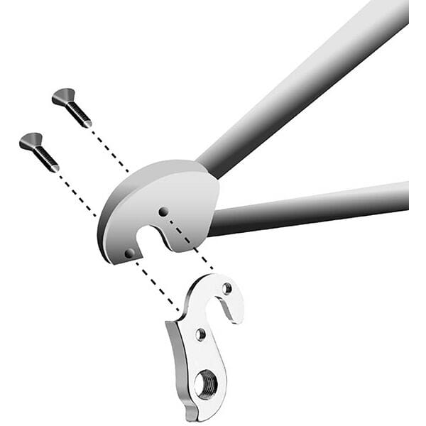 Durable M Part gear hanger for Bulls, Focus, Raleigh bikes, used as a replacement component for bike gear shifting.