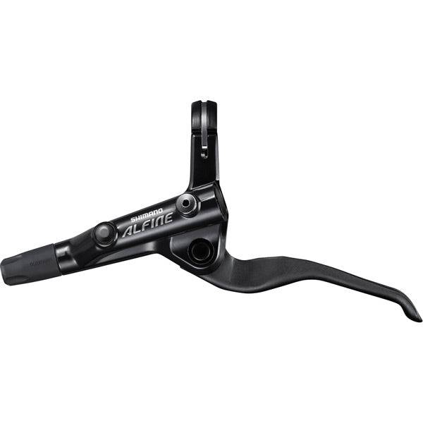 Shimano Alfine BL-S7000 left hand hydraulic brake lever in black with ergonomic design, components for bike braking system.