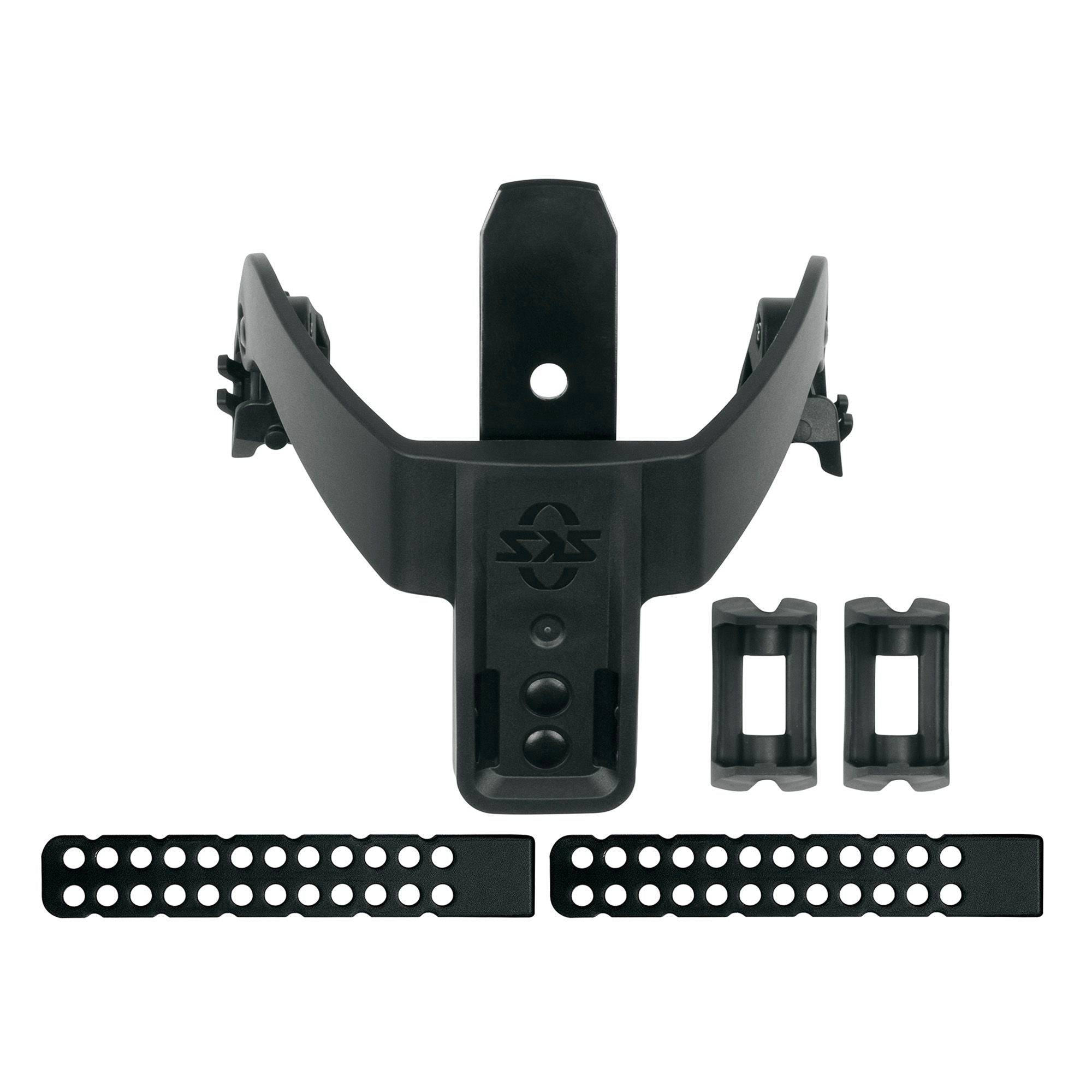 SKS Veloflexx bridge accessory with bracket for mudguard support, designed for easy installation on bicycles.