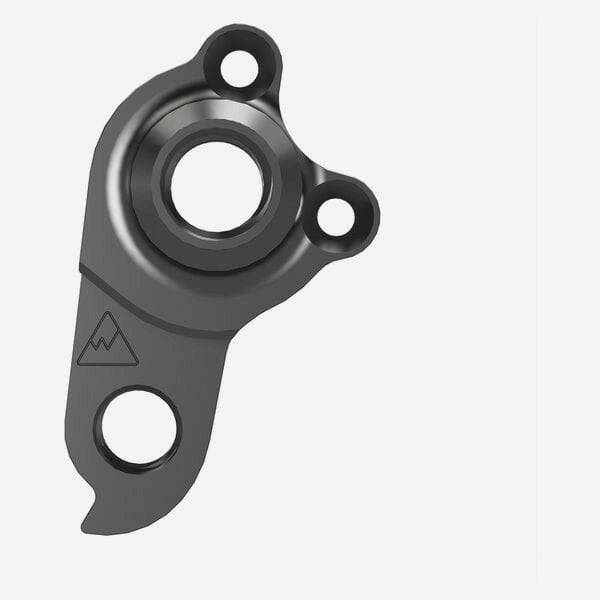 Wheels Manufacturing CNC machined derailleur hanger dropout for bike components, featuring precise replacement design.