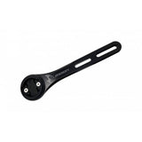 Moon Sport M-06 integrated bar stem mount for Garmin, Wahoo, and GoPro, shown in black on a bicycle handlebar.