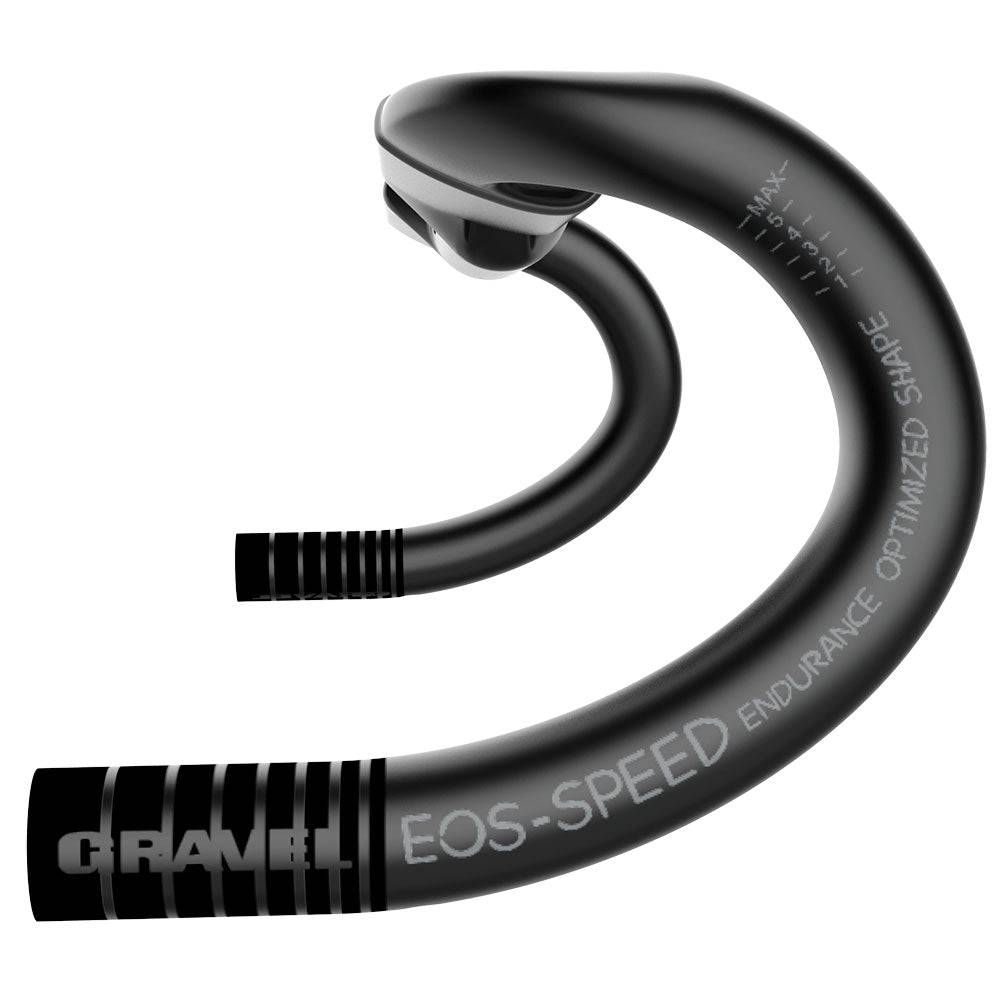 Deda Superzero Gravel Carbon Handlebar with aero design and internal cable routing, lightweight cycling component for gravel bikes