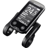 Shimano STEPS SC-E6100 display bracket unit for 31.8mm handlebars on e-bike, showing the mounting hardware and design.