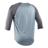 Race Face Stage ¾ MTB jersey with breathable venting and goggle wipe, designed for unisex mountain biking clothing.