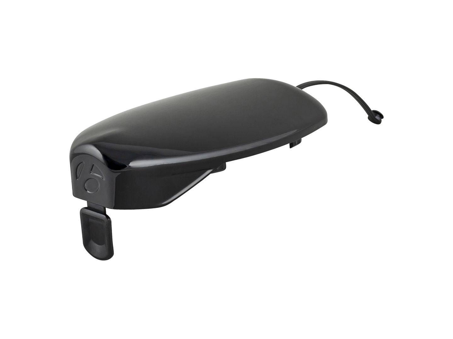 Black Bontrager Speed Concept Draft Box II lid for 2014-2015 Trek Speed Concept bike, component accessory for storage.