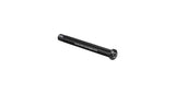 Black Bontrager Switch Lever Front Thru-Axle 139mm for front wheel component, showcasing the axle and lever mechanism.