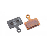 Jagwire Pro Extreme Sintered Disc Brake Pads for Shimano and RideRever systems, showing close-up of brake pad components.