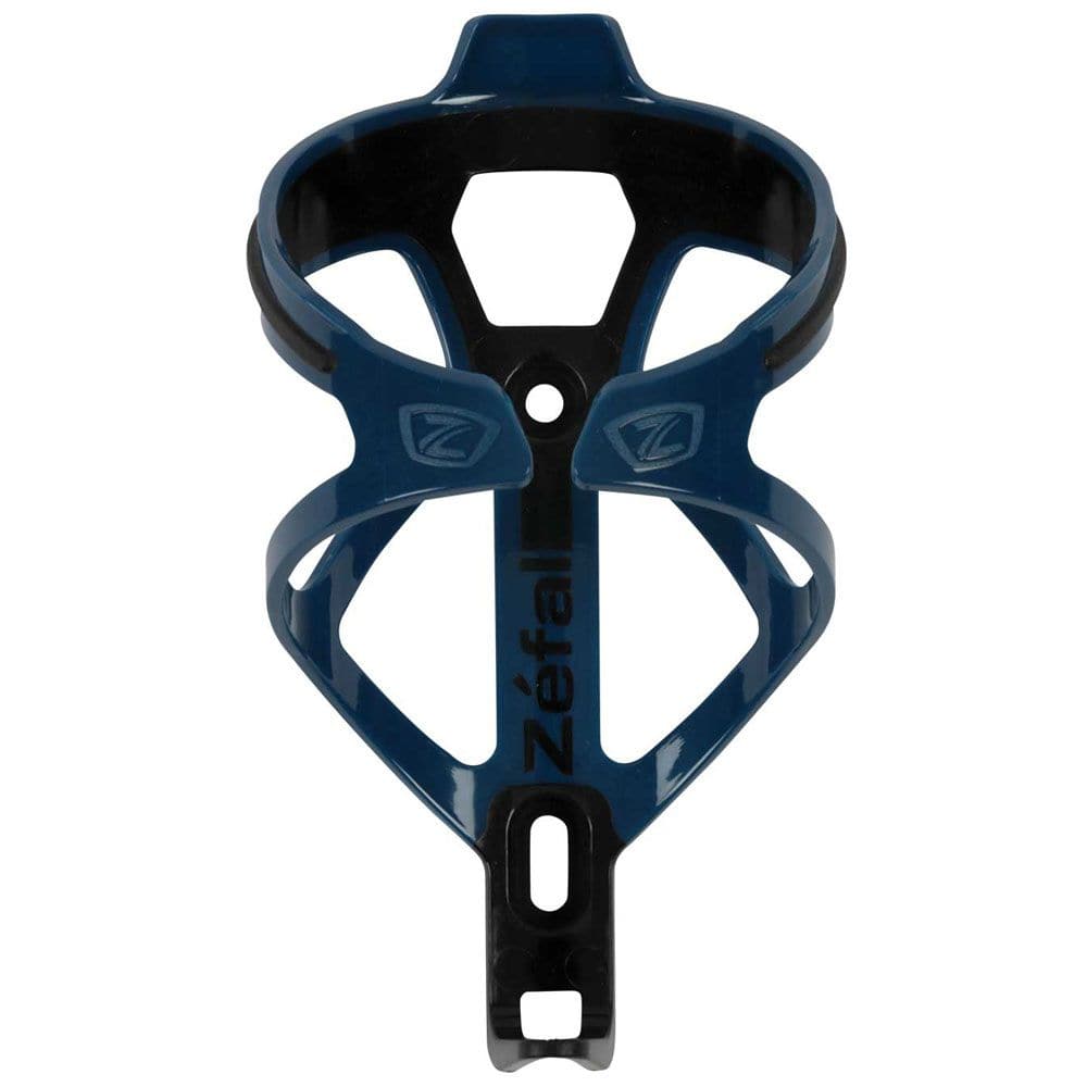 Zefal Pulse B2 bike bottle cage in black, made of durable, flexible material, securely holding a water bottle on a bicycle.