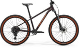 Merida Big Seven 40 MY26 aluminium hardtail mountain bike with Shimano drivetrain, showing the bike's frame, front suspension, and knobby tires.