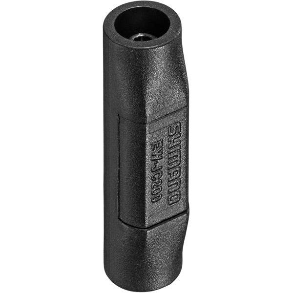 Shimano Non-Series Di2 EW-JC200 E-tube 2-port junction for internal wiring, showing the compact electronic component for bike wiring.