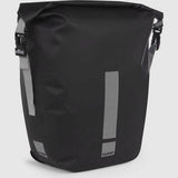 HUMP Reflective Waterproof 30L single pannier bag with quick-release mount system, designed for bike accessories.