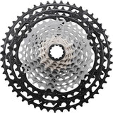 Shimano XTR CS-M9100 12-speed MTB cassette with Hyperglide+ technology, 10-45T gear range, and durable metal construction.