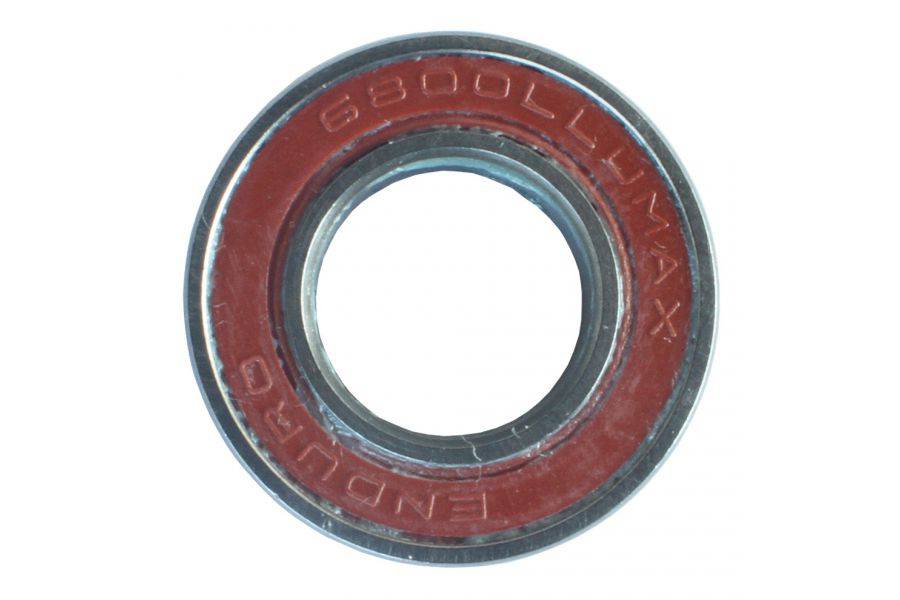 Enduro Bearings 6800 LLU ABEC 3 sealed bike frame pivot bearing, 10x19x5mm, for bicycle component replacement.